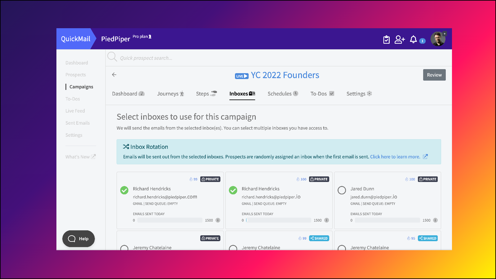 Send Cold Emails at Scale w/ Inbox Rotation